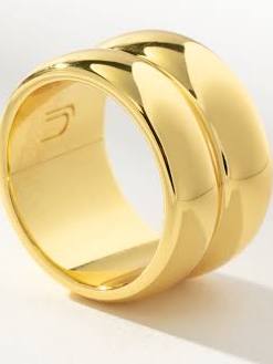 Uncommon James Bold Chunky Stacked Statement Ring in Gold by Uncommon ...