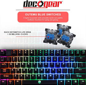 Deco Gear Mechbrd100 Mechanical Gaming Keyboard by Deco Gear | Reco