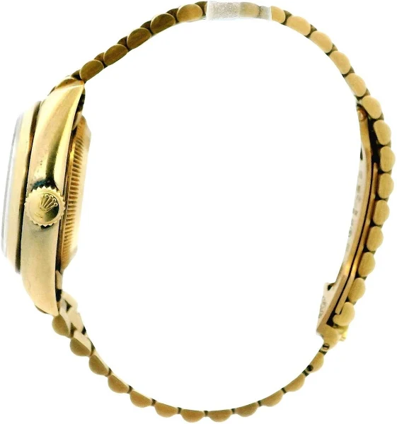 Rolex Datejust 69168 18k Yellow Gold White Dial Ladies Watch. by Rolex ...