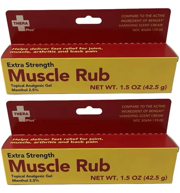 2 Pack -thera Plus Extra Strength Muscle Rub Topical Analgesic Gel by 2 ...
