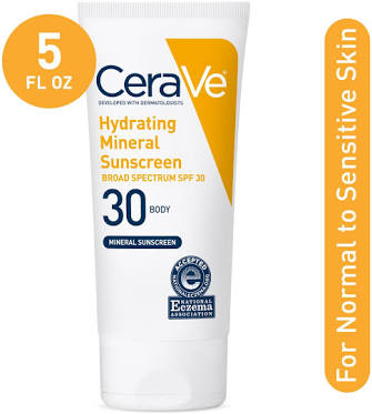 CeraVe Hydrating Mineral Sunscreen Body Lotion SPF 30 by CeraVe | Reco