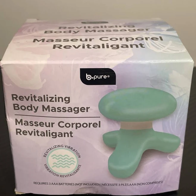 B Pure Revitalizing Vibration Body Massager Teal Green