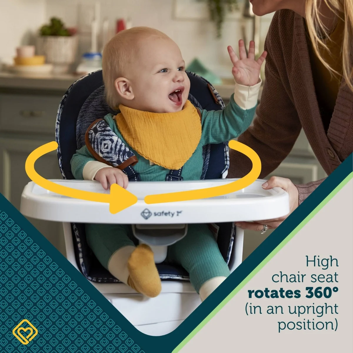 Safety 1st Grow and Go Rotating High Chair by Safety 1st | Reco