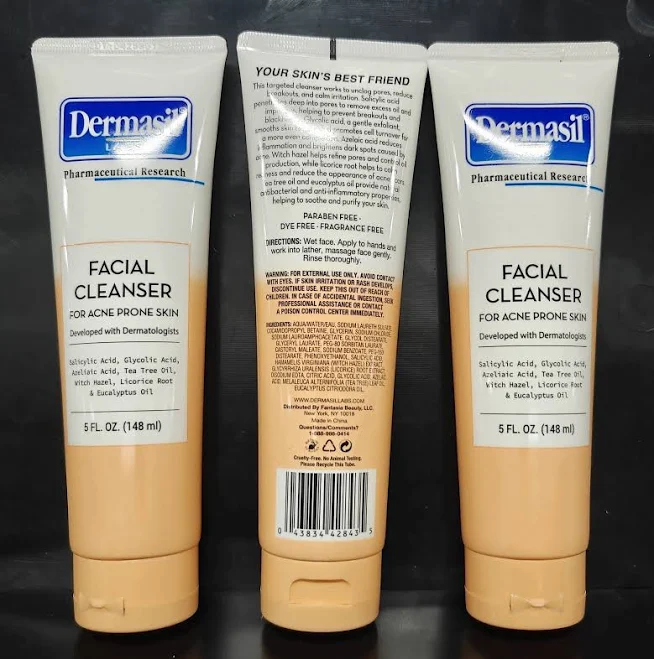 Dermasil Facial Cleanser For Acne Prone Skin 35oz Combo-3