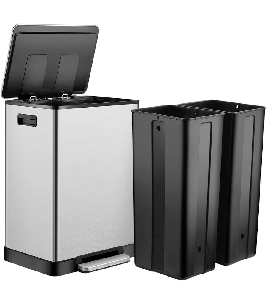 ToiletTree Products Stainless Steel 16 Gallon Trash Can by ToiletTree ...