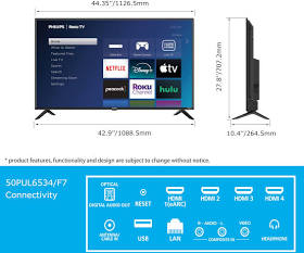 Philips 6000 Series 4K UHD Roku Smart TV by Philips | Reco