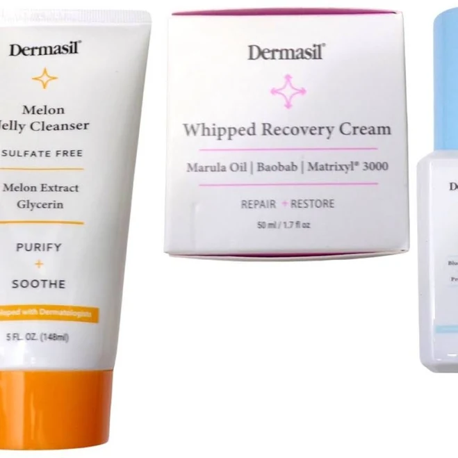 Dermasil Skincare | Dermasil Hydra Serum, Recovery Cream, Jelly Cleanser (Set Of 3) | Color: Cream | Size: Os | Pelican_Inc's Closet