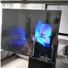 Transparent Rear Projection Screen Film 3D Holographic Window Store ...
