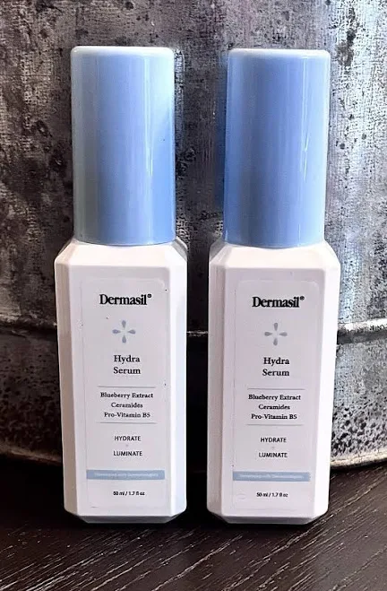 2 Dermasil Hydra Serum, Blueberry Extract/ceramides/pro-vitamin