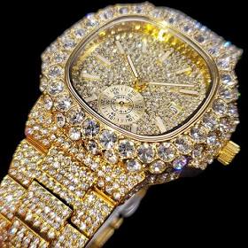 VVS Full Ice Date Special Minute Hand Iced Out Diamond Watch by Icey ...