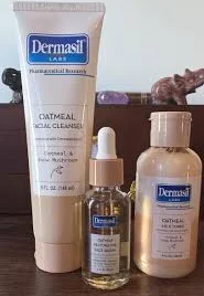 Dermasil Labs Oatmeal Skincare Trio (Cleanser, Serum & Toner)